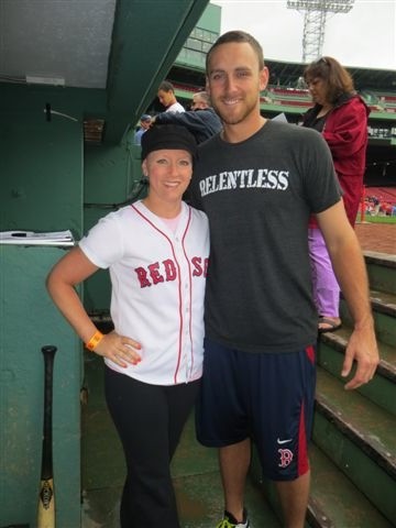  Christie with Red Sox 3rd baseman Will Middlebrooks (who played for the Sea Dogs a few years back) 