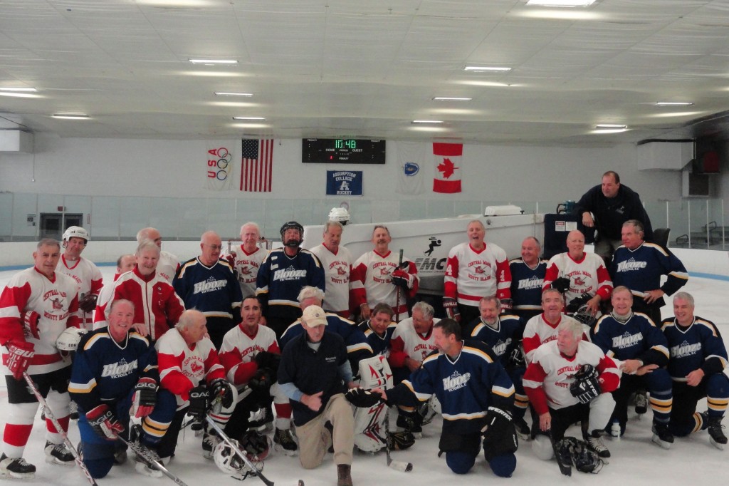 Rusty Blades with Vancouver players. Ralph is 2nd from right in back row.