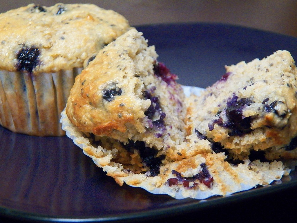 Picture of blueberry lemon "long morning" muffins