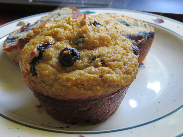 Robin Follette's blueberry muffins