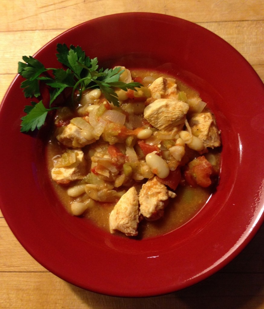 Chicken with white beans