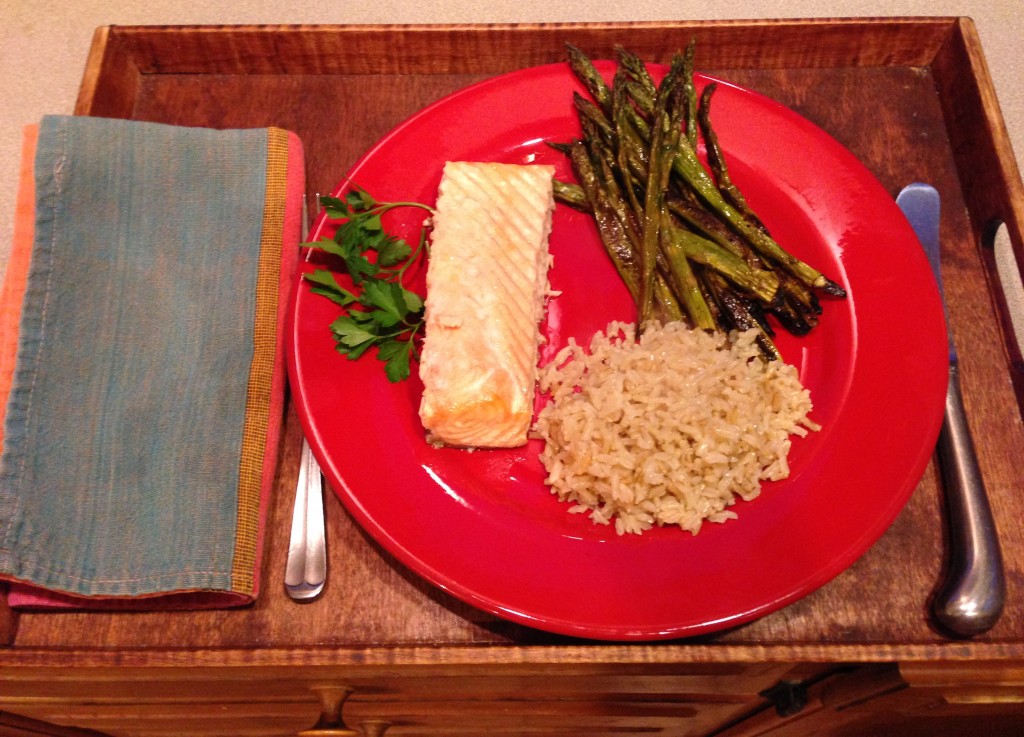 Salmon and asparagus