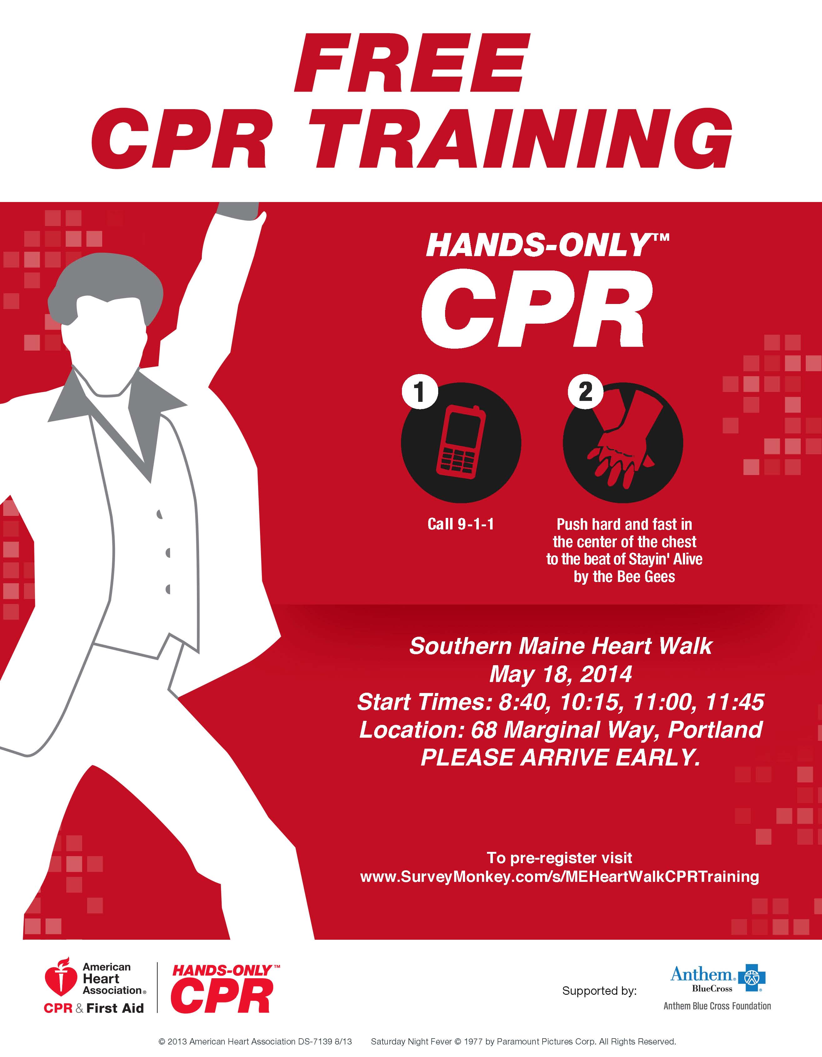 Learn How to Do Hands Only CPR to the Beat of Stayin #39 Alive Catching