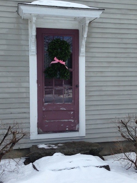 My front door with wreath
