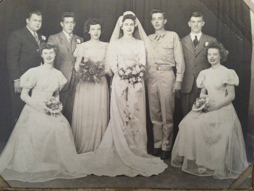 Picture of my parents' wedding party