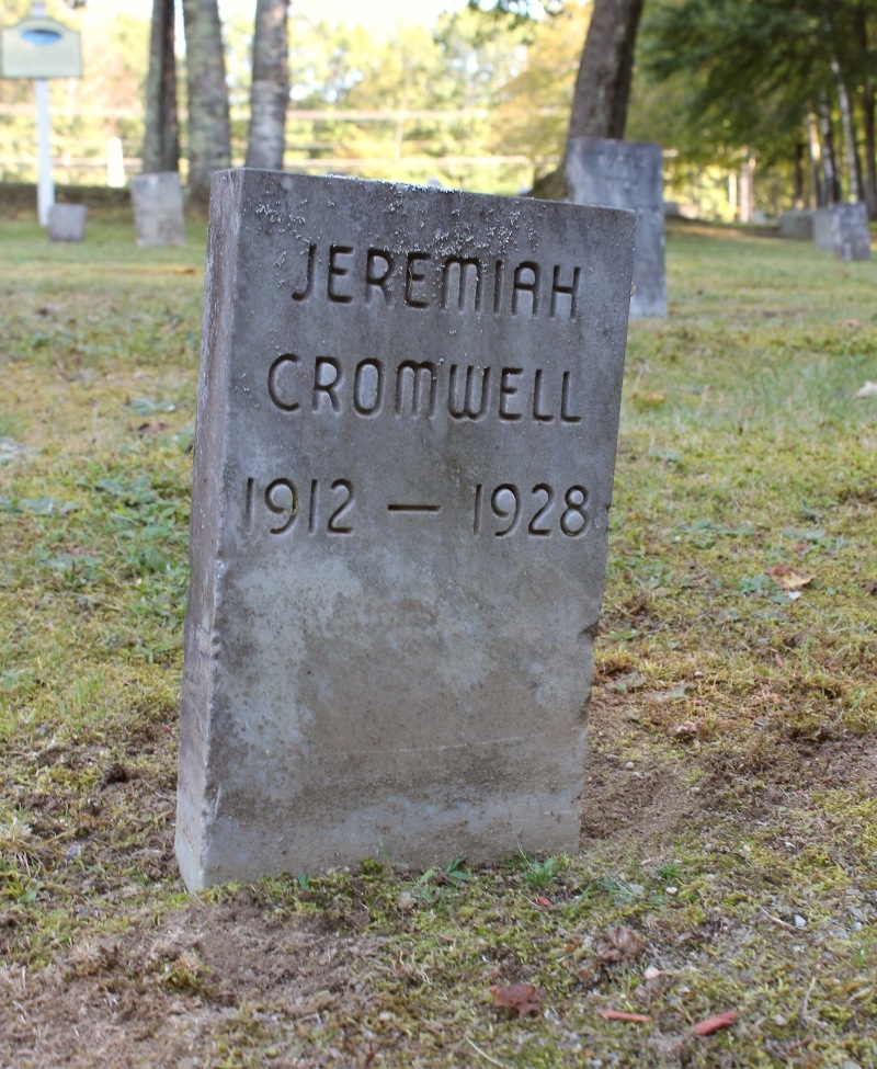 Jeremiah Cromwell gravestone