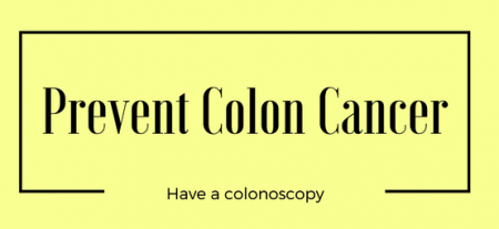 Prevent colon cancer sign