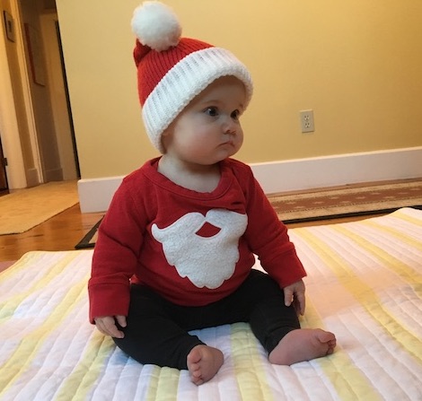 Baby granddaughter has a cold for Christmas