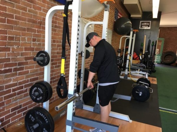 Andy Wight lowering push ups bar