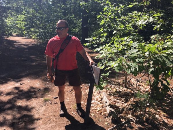 Phil Arena, leading Happy Healthy Gorham hike