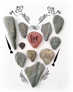 Love letter rocks