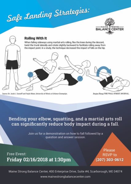 Maine Strong Balance Center poster/Falling strategies