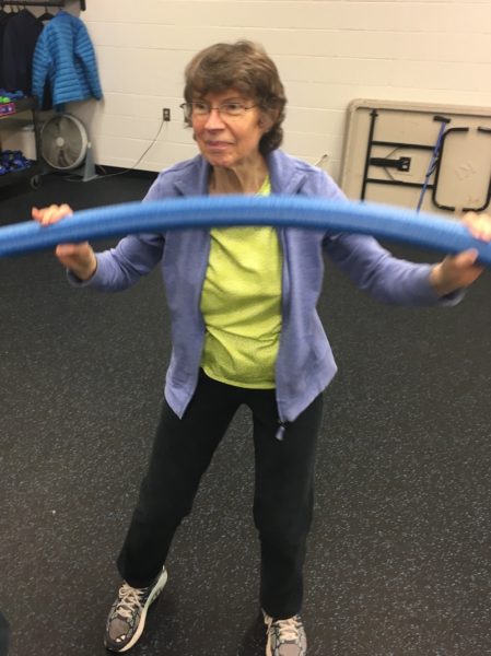 Roberta Libby exercising