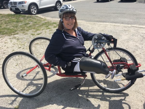 Terri Anthoine on adaptive bike