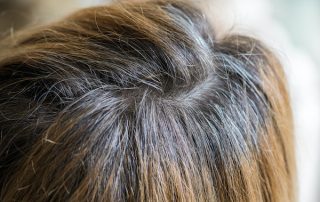 Growing out gray hair