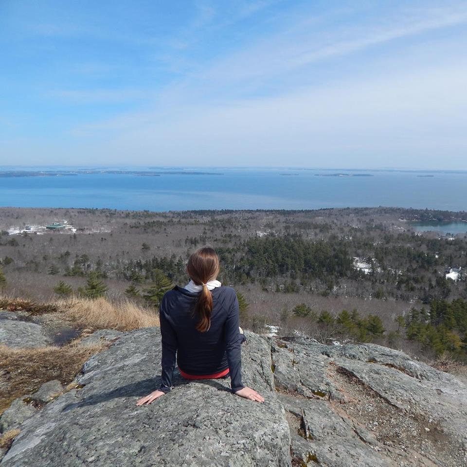 Kendra on a mountain top