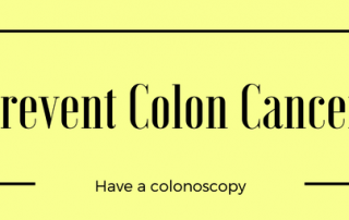 Prevent colon cancer sign