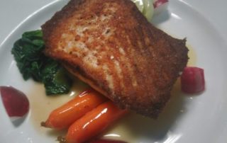 Pan seared salmon