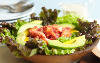 Lobster, avocado and mango salad