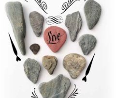 Love letter rocks