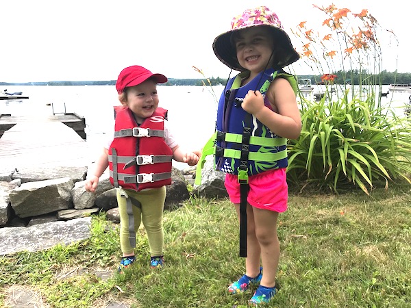 Diane's granddaughters at camp