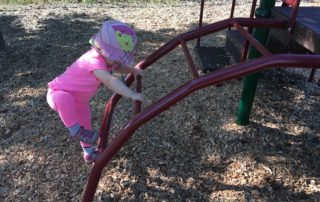 Diane's granddaughter at the playground