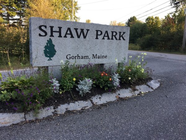 Shaw Park sign