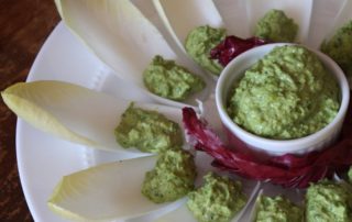 Endive with hummus