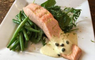 Poached salmon/Annie Mahle