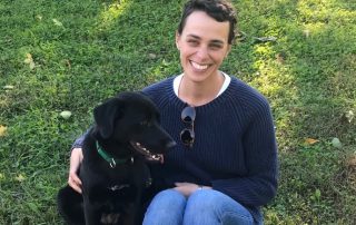 Kate and her dog/in remission from cancer