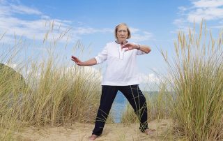 Woman doing tai chi