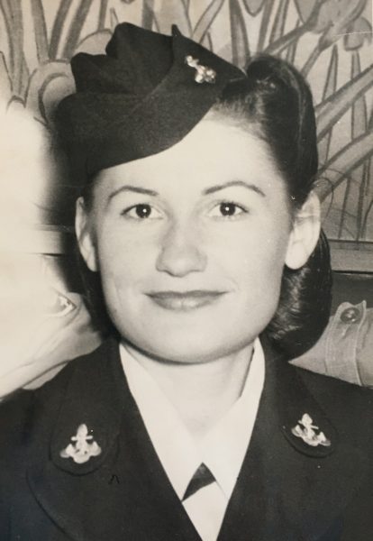 Leona Bright Chasse when she was in the Navy during WWII