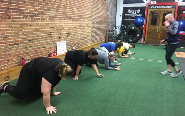 Group exercise class at AW Strength & Conditioning