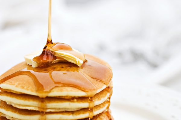 Pancakes with maple syrup