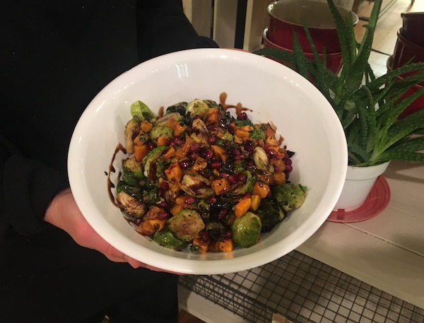Butternut and Brussels sprouts salad