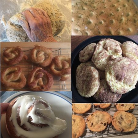 Collage of baked goods by Diane