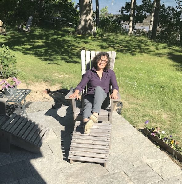 Jeannie Reed on her patio