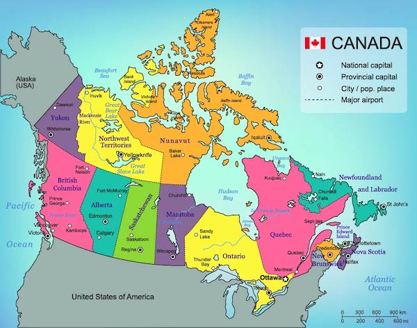 Map of Canada