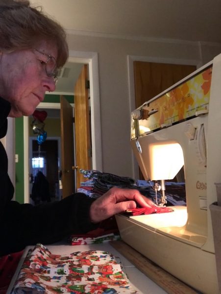 Connie sewing masks