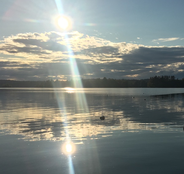 Sundown at the lake