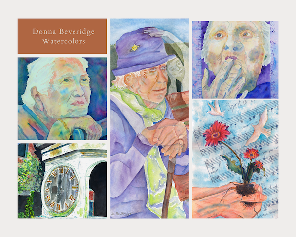 Donna Beveridge Watercolors/Alzheimer's journey